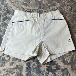 White Women's Snoppy Shorts Tennis Themed